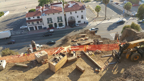 Construction site at California Incline, August 26, 2015