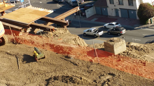 California Incline construction site overlooks Pacific Coast Highway, August 16, 2015