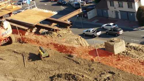 California Incline construction site overlooks Pacific Coast Highway, August 16, 2015