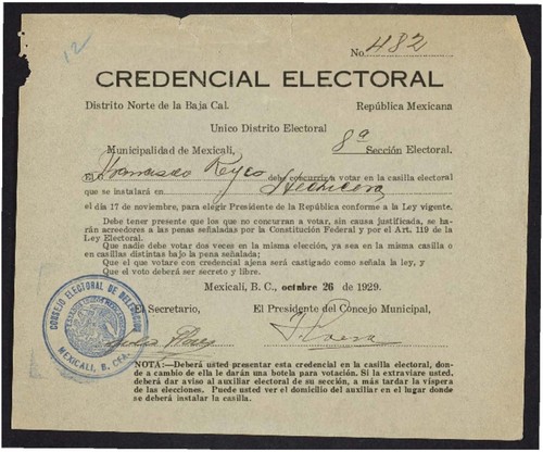 Credenciales electorales