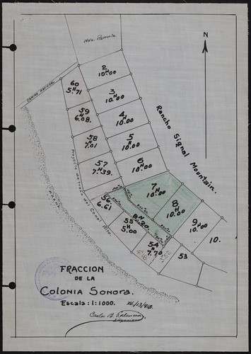 Fraccion de la Colonia Sonora