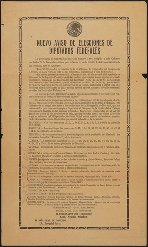 Nuevo aviso de elecciones de diputados federales