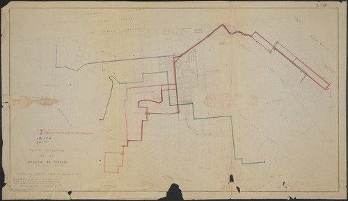 Plano catastral de la ciudad de Tijuana