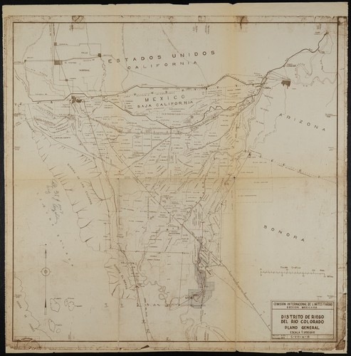 Distrito de riego del Rio Colorado plano general — Calisphere