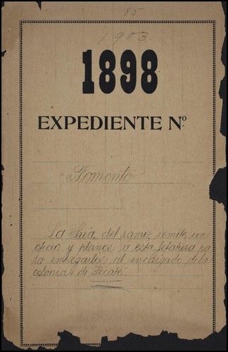 La Secretaría del ramo, remite un oficio y planos á esta jefatura para entregarlos al encargado de la colonia de Tecate