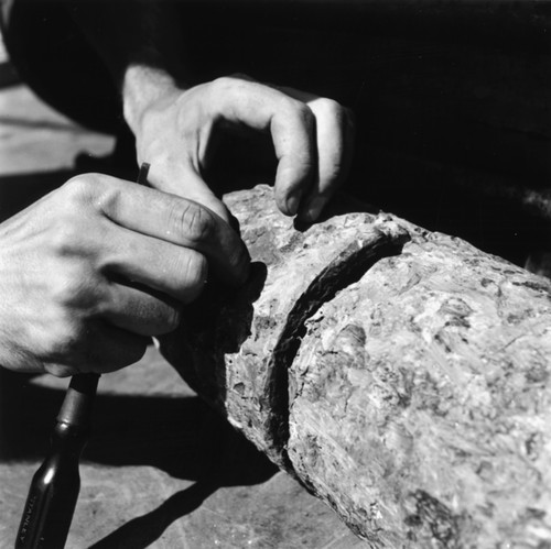 Core oceanographic instrument barrel, with lead damaged from salt water corrosion in Tonga Trench