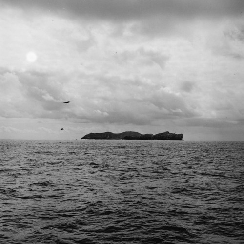 Necker Island (Mokumanamana), Hawaiian Islands, as seen from R/V Horizon