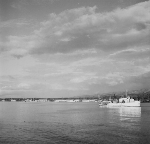 R/V Horizon in a Tahitian harbor