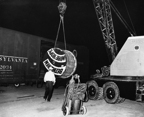 New winch cable for R/V Spencer F. Baird, used during the Capricorn Expedition