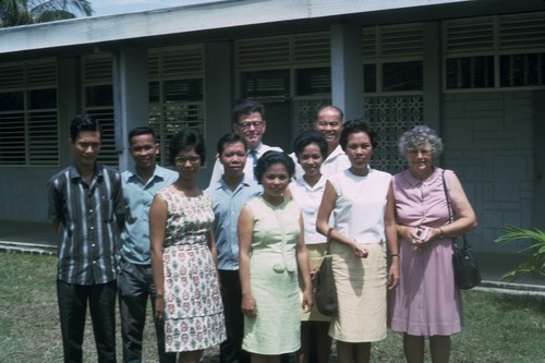 Staff of Philippines Fish Commission Freshwater Fisheries Laboratory, Laguna del Bay, Los Banos, Philippines