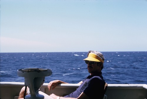 MV 73-I - Joseph R. Jehl bird watching aboard R/V Alexander Agassiz, Gulf of California, Mexico