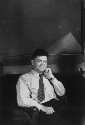 Carl L. Hubbs in the Museum of Zoology office, University of Michigan, Ann Arbor