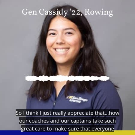 Gen Cassidy '22, Rowing