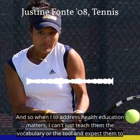 Justine Fonte '08, Women's Tennis