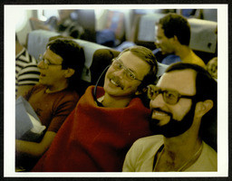 Chorus members on plane [1]