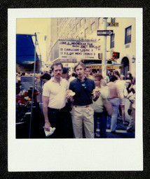 Chorus members in front of Beacon Theatre