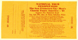 National Tour Sweepstakes ticket