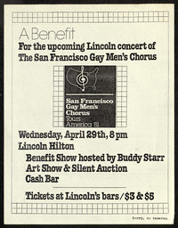 Lincoln benefit show flyer