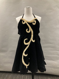 Black velvet dress