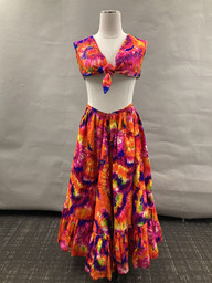 Multicolor top and skirt