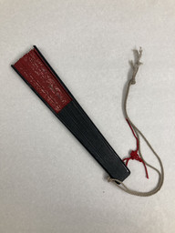 Red folding fan