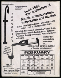 Finocchio's flyer