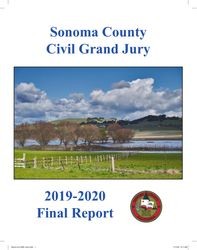 Sonoma County Civil Grand Jury 2019-2020 final report and responses