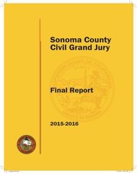 Sonoma County Civil Grand Jury 2015-2016 final report and responses