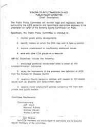 Public Policy Committee (draft description)