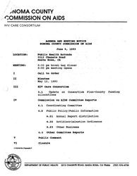 Agenda and meeting notice--Sonoma County Commission on AIDS, June 9, 1993