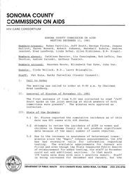 Minutes for December 11, 1991 meeting