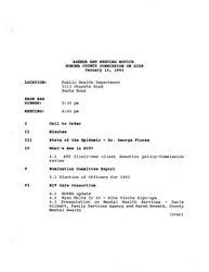 Agenda and meeting notice--Sonoma County Commission on AIDS, January 13, 1993