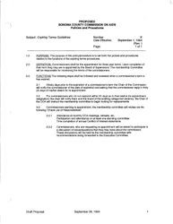 Proposed Sonoma County Commission on AIDS policies and procedures--Expiring terms guidelines