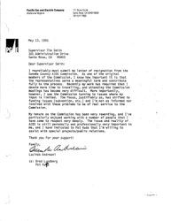 Letter of resignation