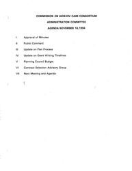 Administration Committee--Agenda November 18, 1994