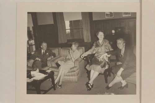 The Masland party at Kings Gap. William Darrah; Margaret Marston; Anne Stanton Burchard; Gin Masland