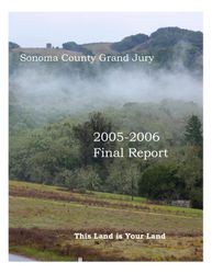 Sonoma County Grand Jury 2005-2006 final report and responses