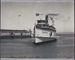 Steamer Calistoga and dock