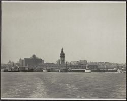 San Francisco skyline and waterfront, 1920s