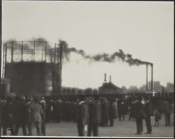 Passengers awaiting ferry at the Powell Street dock, San Francisco, California, 1920s