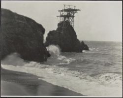 Remains of the wave motion machinery at Sutro Baths, San Francisco, California, 1920s
