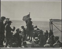 Merrymakers near the Golden Gate, Golden Gate Bridge, San Francisco, California, 1920s