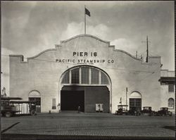 Pacific Steamship Company Terminal at pier 16, San Francisco, California, 1920s