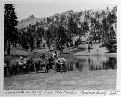 Leach Lake on top of Leach Lake Mountain, Mendocino County