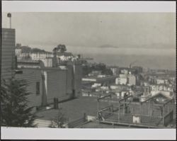 Rooftop view of the North Beach/Telegraph Hill neighborhood in San Francisco, California, in the 1920s