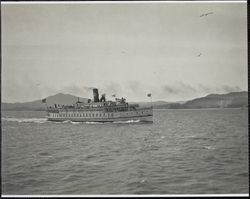 Monticello Steamship Company high speed coastal steamer Asbury Park on San Francisco Bay, 1920s