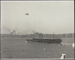 Naval hospital ship on San Francisco Bay, 1920s