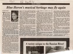 Blue Heron’s musical heritage may fly again