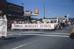 Analy Nursery School students in the Sebastopol Apple Blossom Parade, April 6, 1968