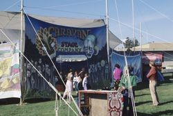 Caravan Stage Company's Cosmodrome tent at Sonoma State University, Oct. 1985